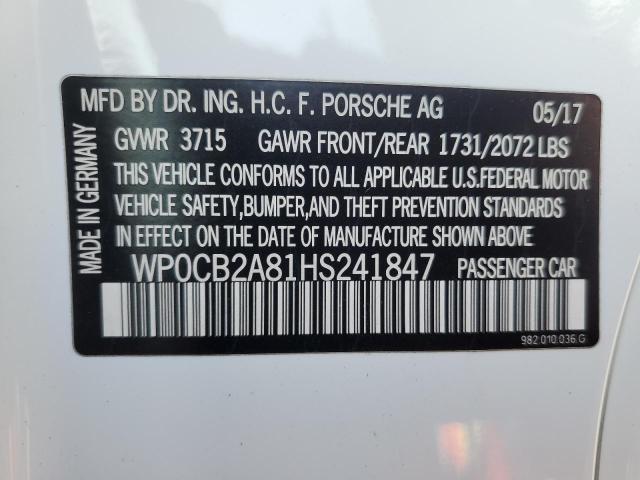 WP0CB2A81HS241847 Porsche BOXSTER S