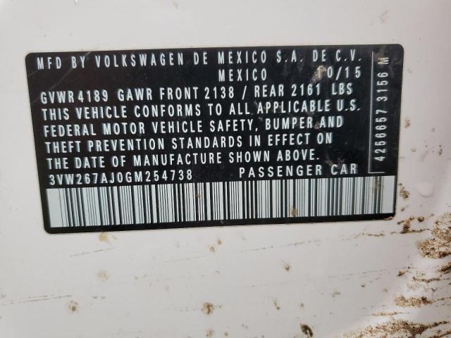 3VW267AJ0GM254738 Volkswagen JETTA S