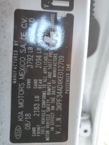 3KPF34ADXKE012709 KIA Forte Gt Line