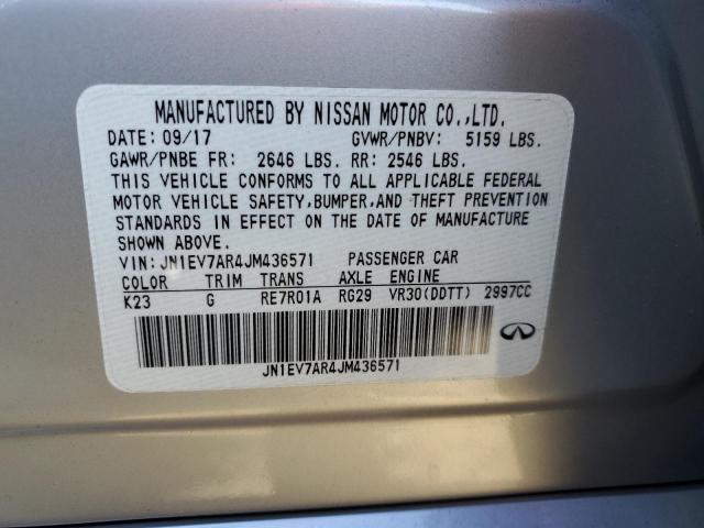 JN1EV7AR4JM436571 Infiniti Q50 LUXE