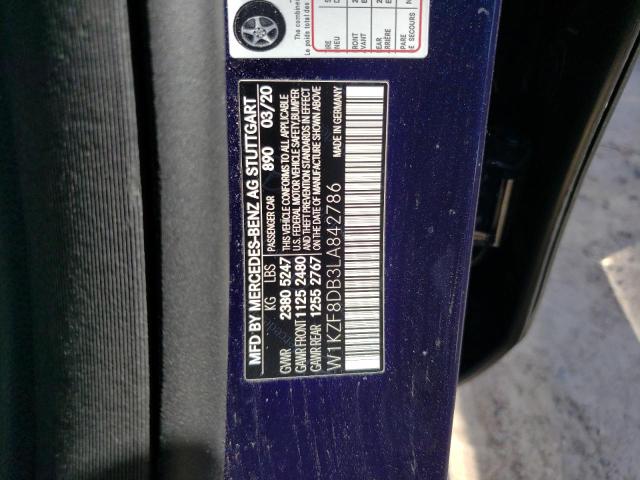 W1KZF8DB3LA842786 Mercedes-Benz E 350