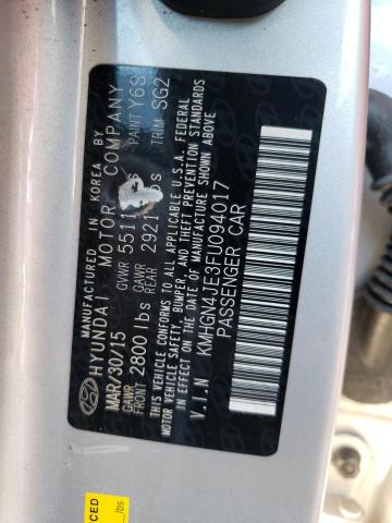 KMHGN4JE3FU094017 Hyundai Genesis 3.8l