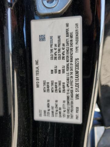 5YJ3E1EAXNF338276 Tesla MODEL 3