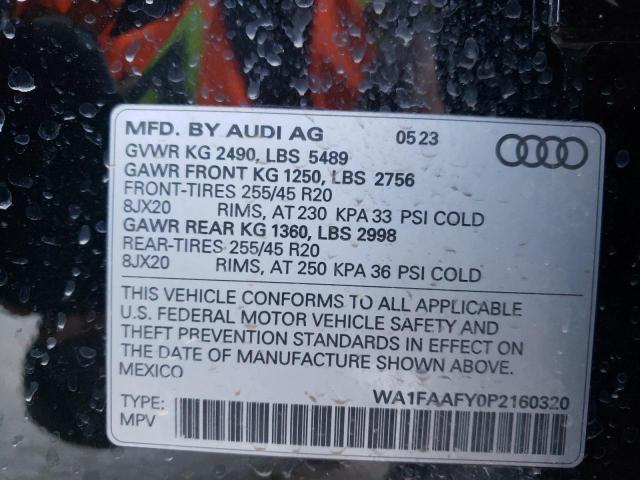 WA1FAAFY0P2160320 Audi Q5 Prestige 45
