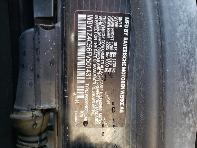 WBY1Z4C56FV501431 BMW I3 REX