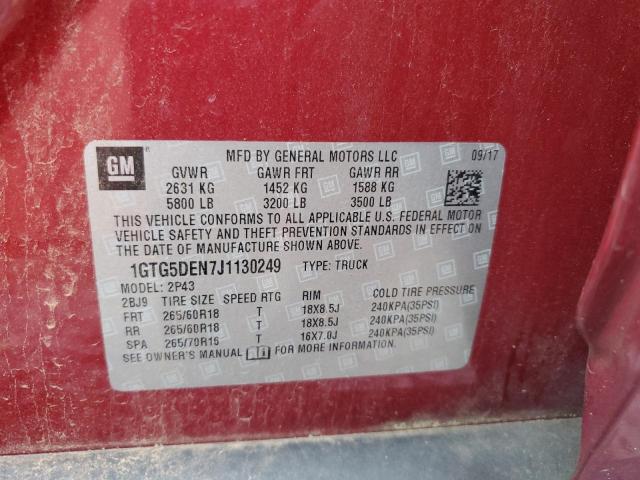1GTG5DEN7J1130249 GMC CANYON SLT