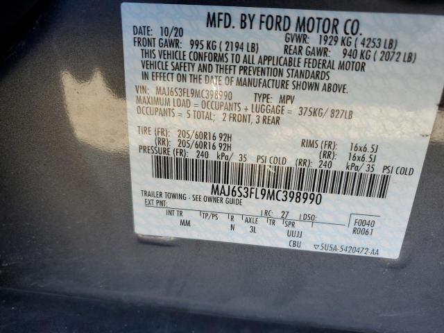 MAJ6S3FL9MC398990 Ford ECOSPORT S