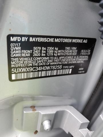 5UXWX9C34H0W78258 BMW X3 Xdrive28i