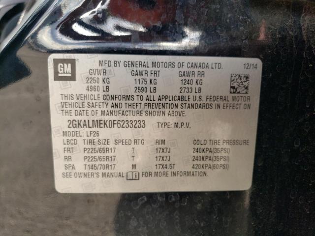 2GKALMEK0F6233233 GMC Terrain Sle