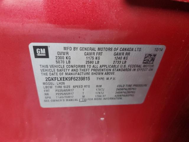 2GKFLXEK9F6239815 GMC Terrain Slt