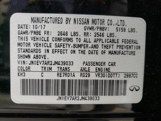 JN1EV7AR2JM439033 Infiniti Q50 LUXE