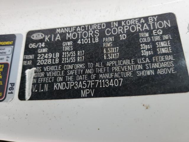 KNDJP3A57F7113407 KIA SOUL +