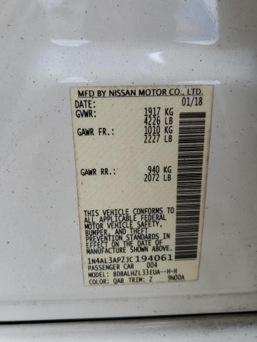 1N4AL3AP2JC194061 Nissan ALTIMA 2.5