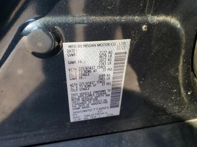 5N1AT2MV7GC774005 Nissan ROGUE S