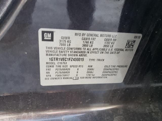 1GTR1VEC1FZ430015 GMC Sierra C1500 Slt