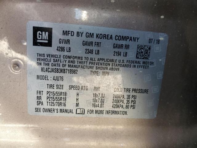 KL4CJASB3KB718982 Buick Encore Preferred