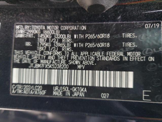 JTJBM7FX5K5238200 Lexus GX 460