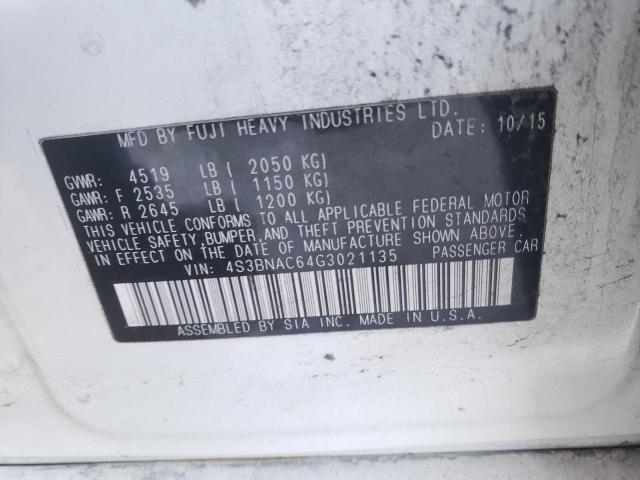 4S3BNAC64G3021135 Subaru Legacy 2.5i Premium