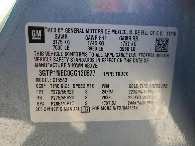 3GTP1NEC0GG130877 GMC Sierra C1500 Slt