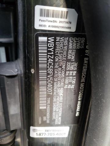 WBY1Z4C58FV504007 BMW I3 REX