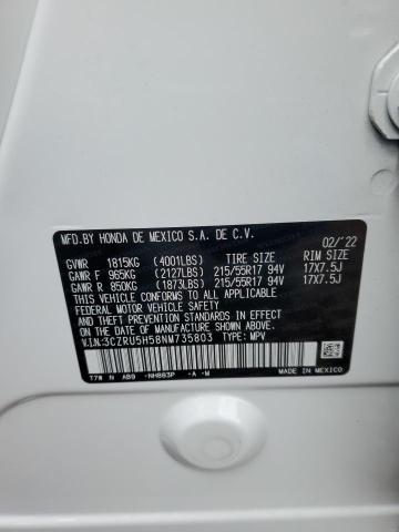 3CZRU5H58NM735803 Honda HR-V EX