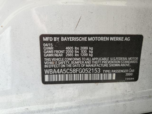WBA4A5C58FG052153 BMW 428 I Gran Coupe