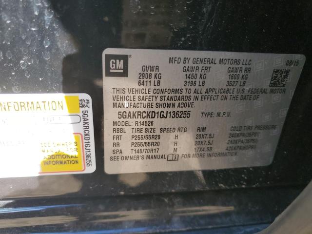 5GAKRCKD1GJ136255 Buick Enclave