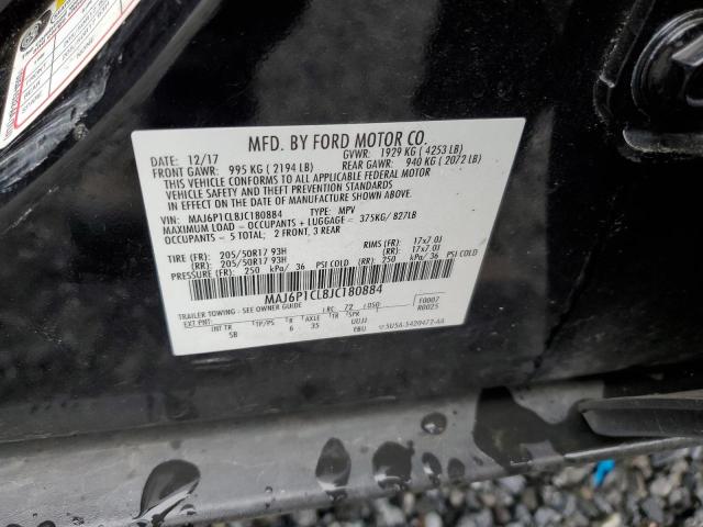 MAJ6P1CL8JC180884 Ford Ecosport Ses