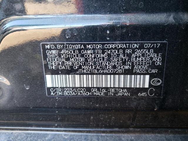 JTHCZ1BL6HA007281 Lexus Gs 350 Base
