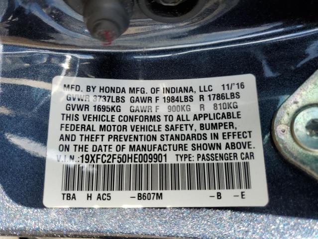 19XFC2F50HE009901 Honda Civic Lx