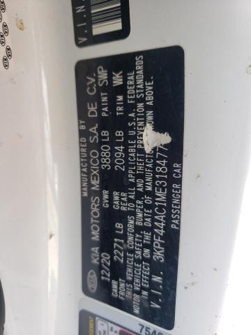 3KPF44AC1ME318477 KIA FORTE GT