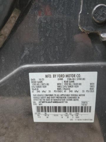 2FMPK4AP4MBA65719 Ford EDGE ST