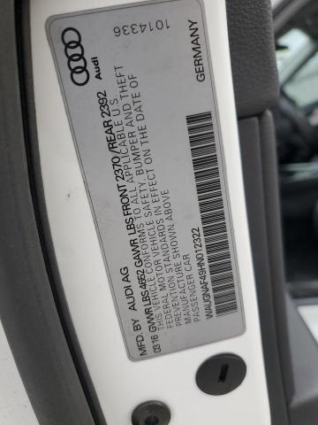 WAUGNAF49HN012322 Audi A4 PREMIUM
