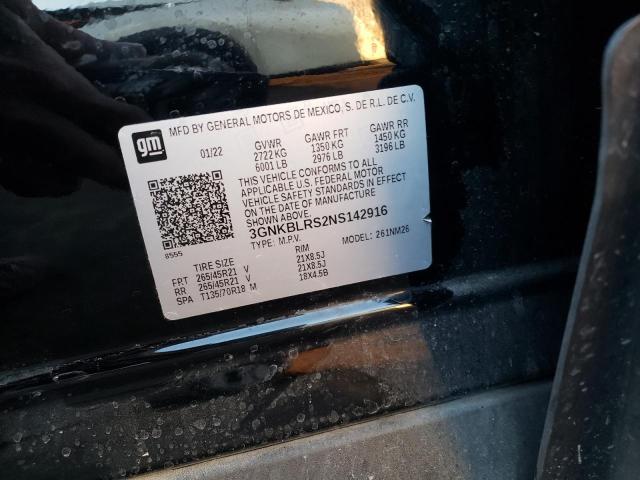 3GNKBLRS2NS142916 Chevrolet Blazer Premier