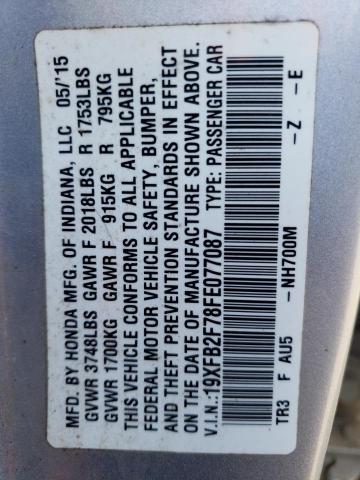 19XFB2F78FE077087 Honda CIVIC SE