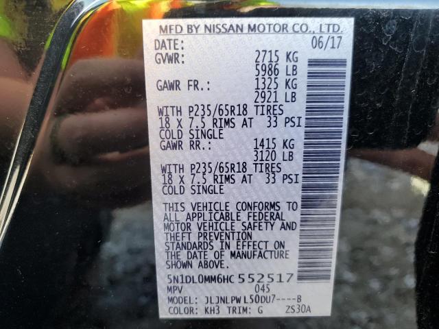 5N1DL0MM6HC552517 Infiniti QX60