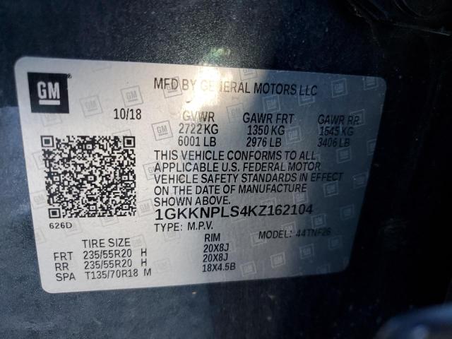 1GKKNPLS4KZ162104 GMC Acadia Denali