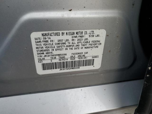 JN1AV7AR2FM850096 Infiniti Q50 Hybrid Premium