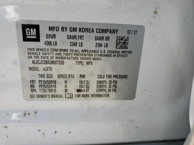 KL4CJCSB4JB607528 Buick Encore Essence
