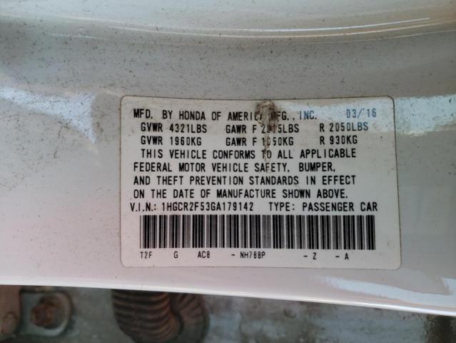1HGCR2F53GA179142 Honda Accord Sport
