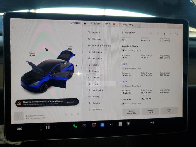 7SAYGDEE3NF386399 Tesla Model Y