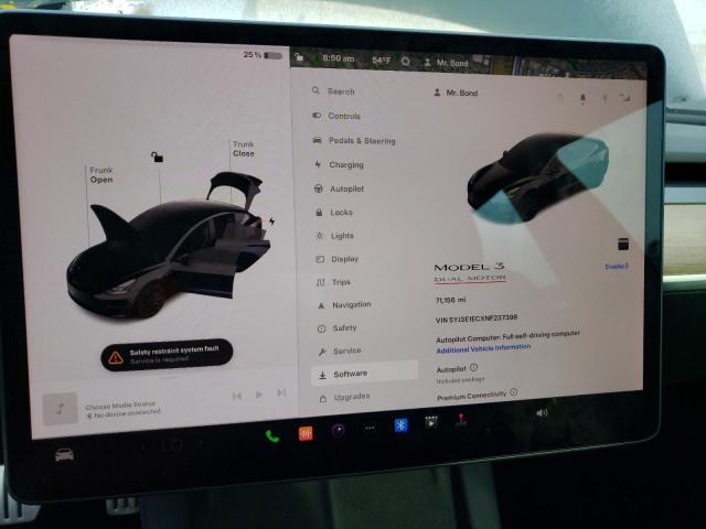 5YJ3E1ECXNF237398 Tesla MODEL 3