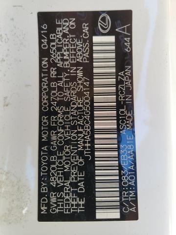 JTHHA5BC4G5004147 Lexus RC 200T