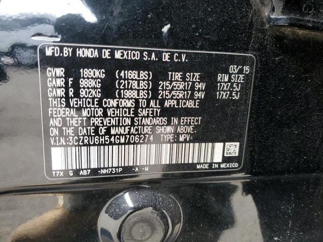 3CZRU6H54GM706274 Honda HR-V EX