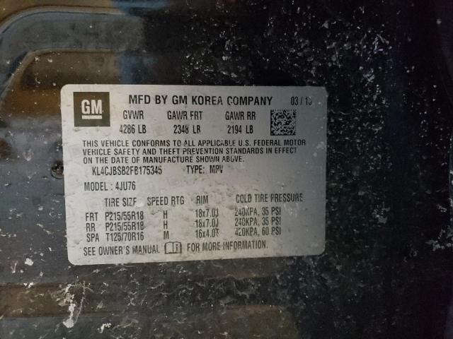 KL4CJBSB2FB175345 Buick Encore Convenience