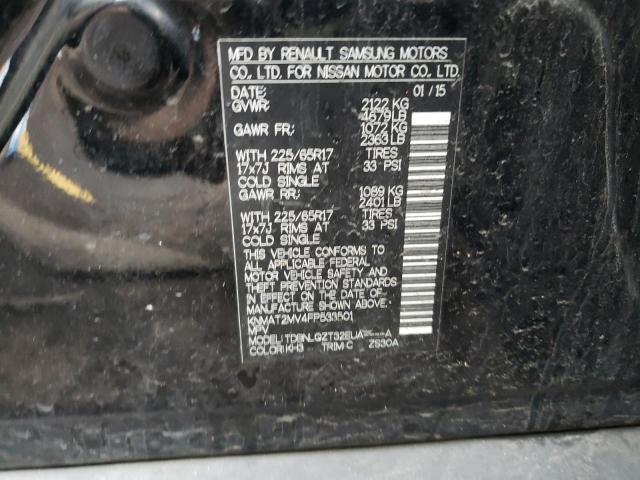 KNMAT2MV4FP533501 Nissan ROGUE S
