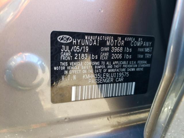 KMHH35LE9LU119575 Hyundai ELANTRA GT