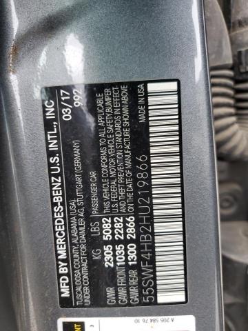 55SWF4HB2HU219866 Mercedes-Benz C 350E