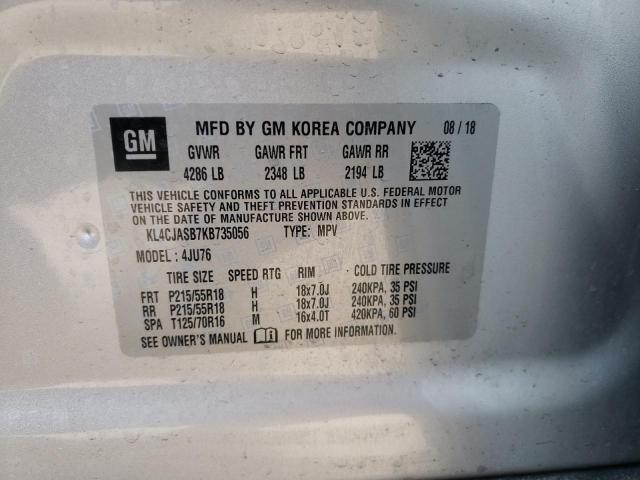 KL4CJASB7KB735056 Buick Encore Preferred