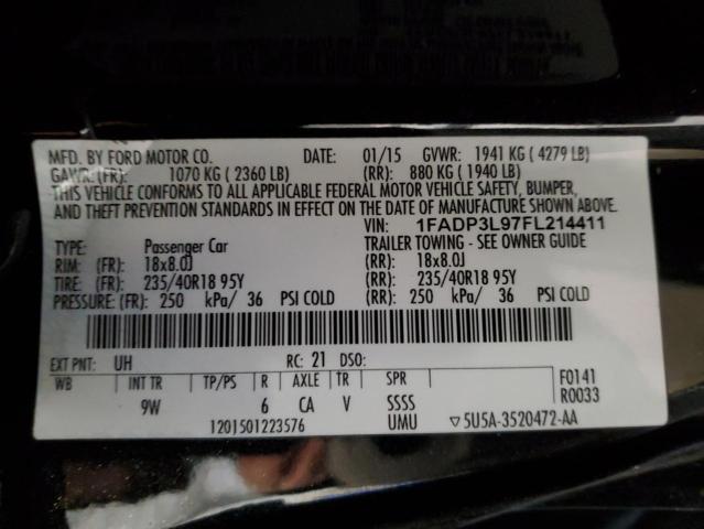 1FADP3L97FL214411 Ford FOCUS ST